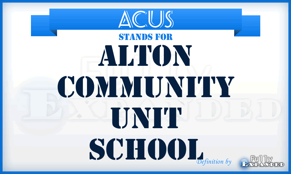ACUS - Alton Community Unit School