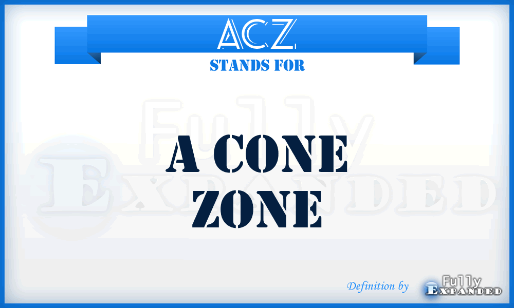 ACZ - A Cone Zone