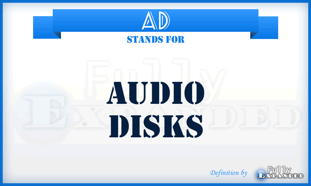 AD - Audio Disks