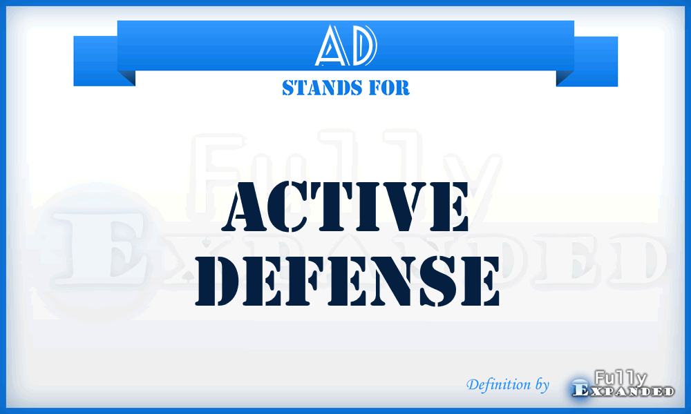 AD - Active Defense