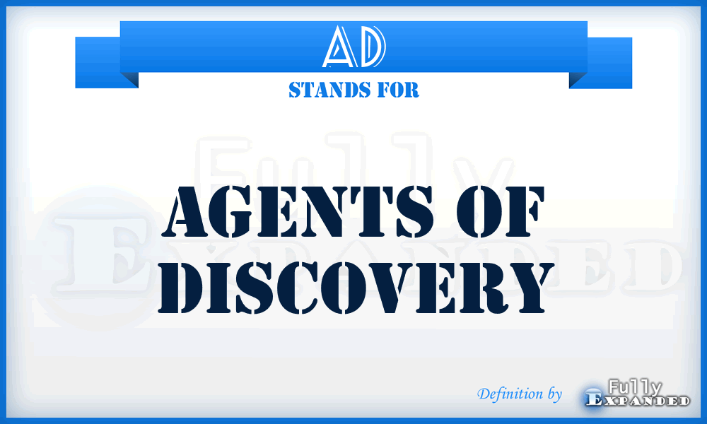 AD - Agents of Discovery