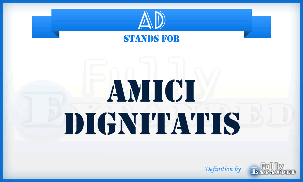 AD - Amici Dignitatis