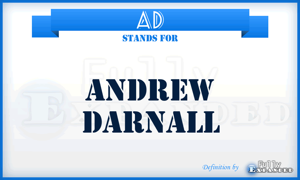 AD - Andrew Darnall