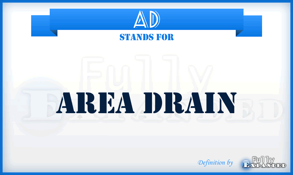 AD - Area Drain
