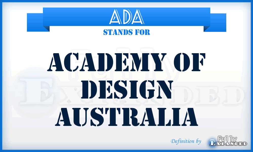 ADA - Academy of Design Australia