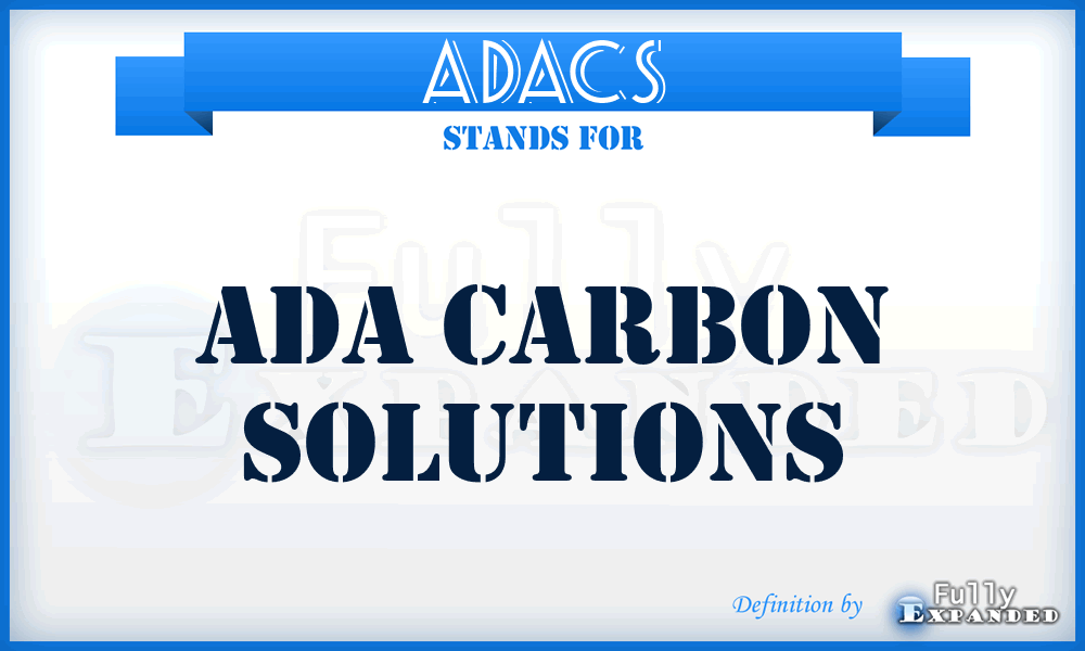 ADACS - ADA Carbon Solutions