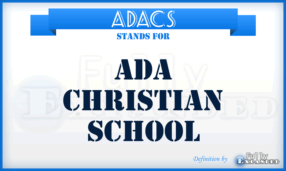 ADACS - ADA Christian School