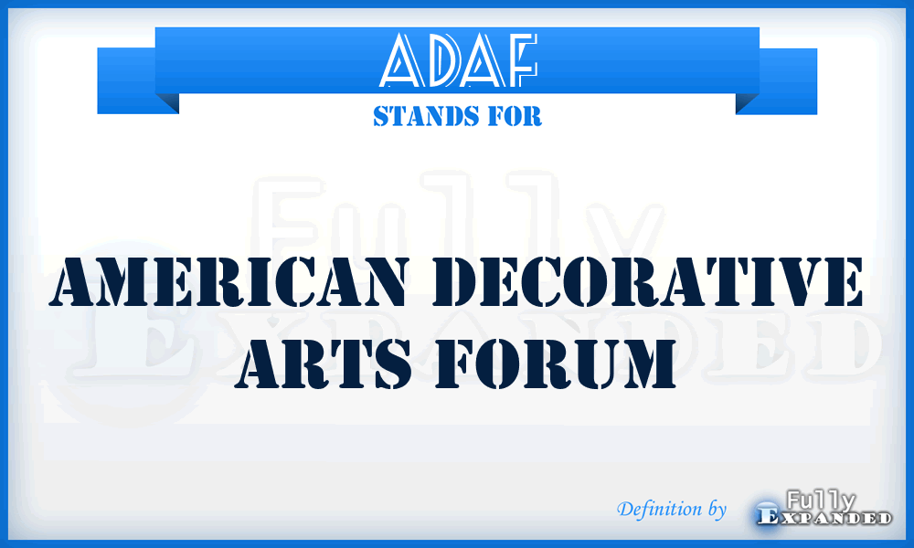 ADAF - American Decorative Arts Forum