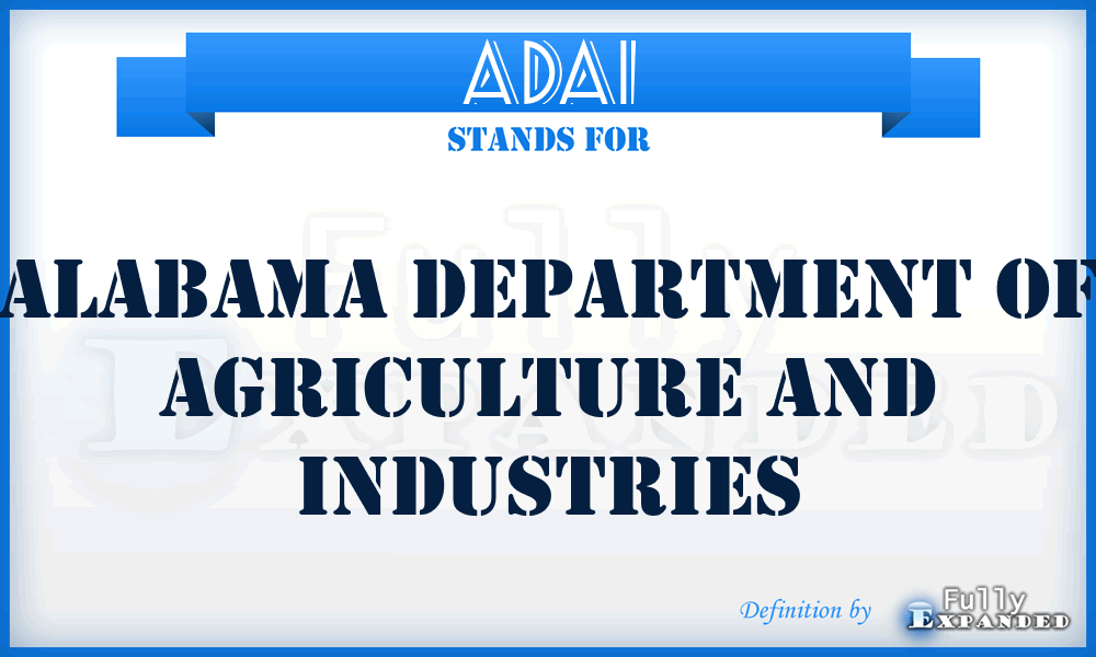 ADAI - Alabama Department of Agriculture and Industries