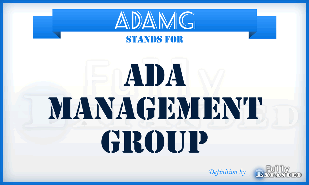ADAMG - ADA Management Group