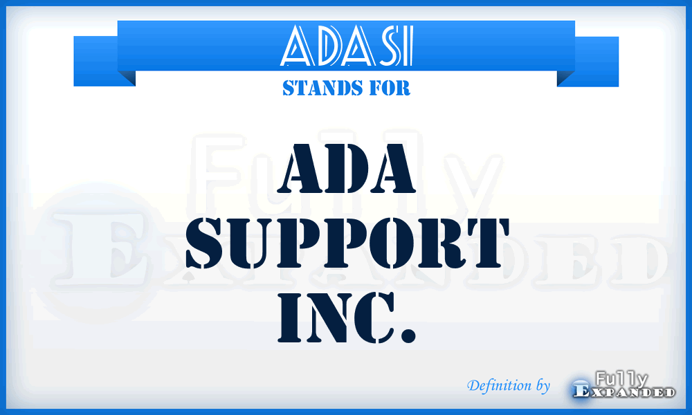 ADASI - ADA Support Inc.