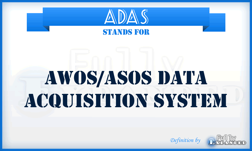 ADAS - AWOS/ASOS Data Acquisition System