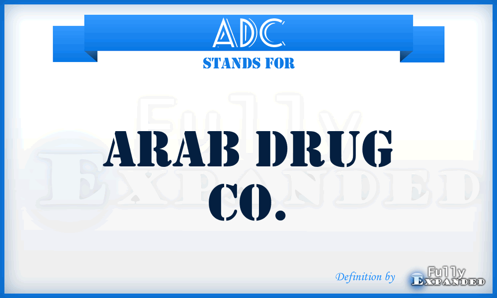 ADC - Arab Drug Co.