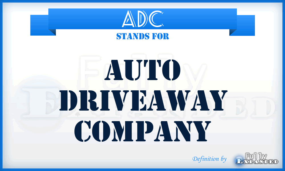 ADC - Auto Driveaway Company