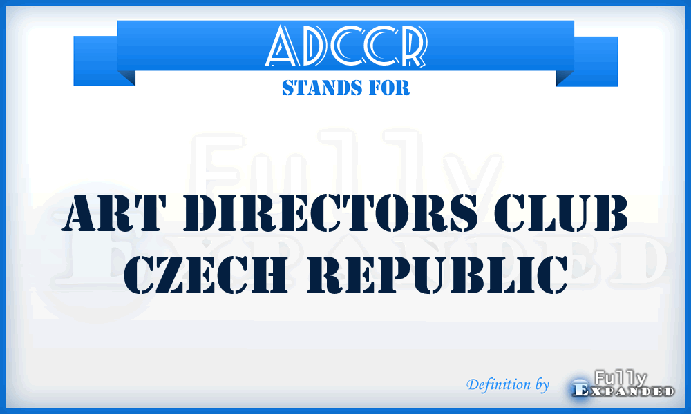 ADCCR - Art Directors Club Czech Republic