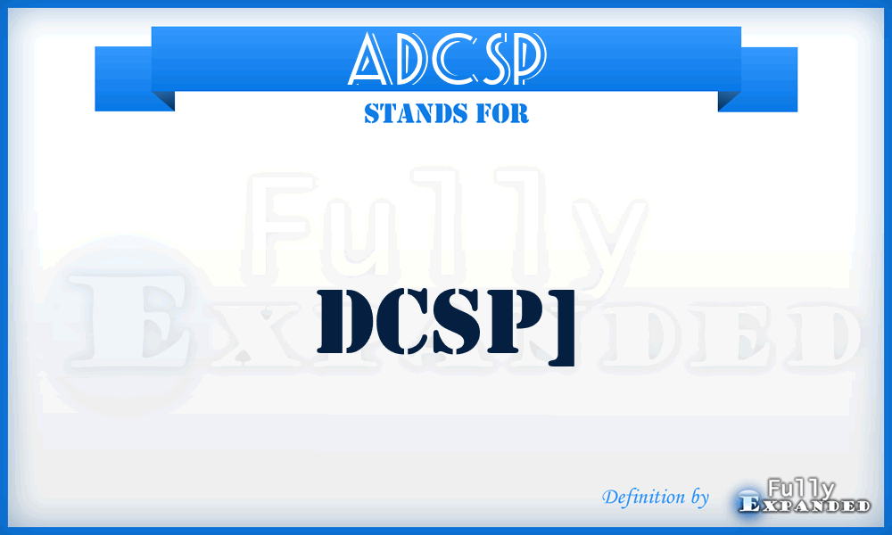 ADCSP - DCSP]