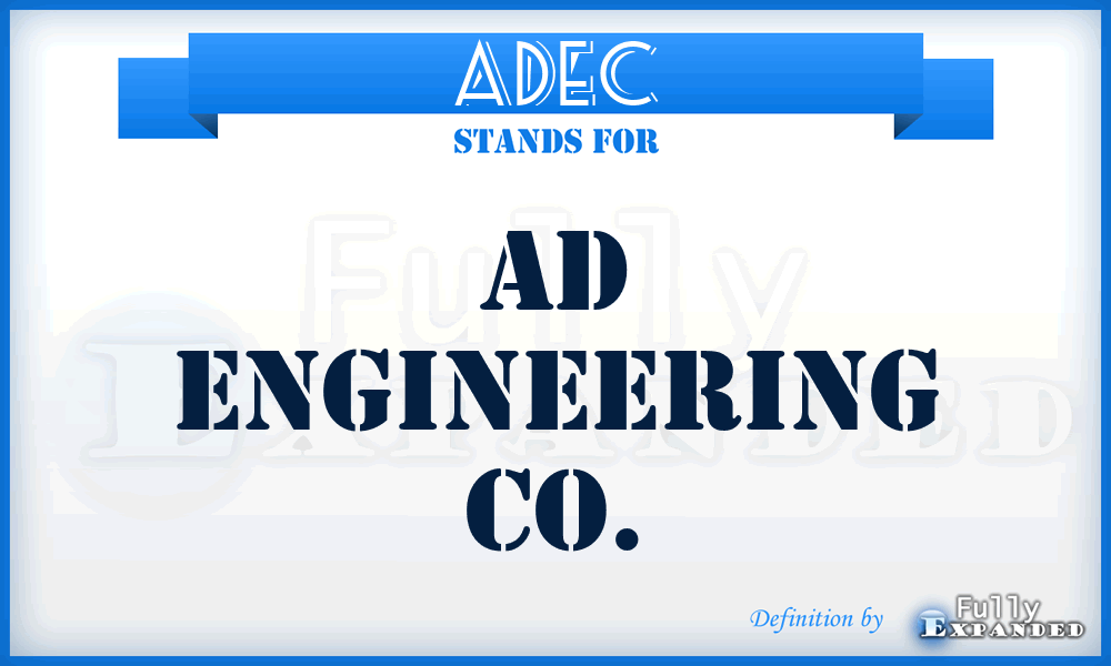 ADEC - AD Engineering Co.