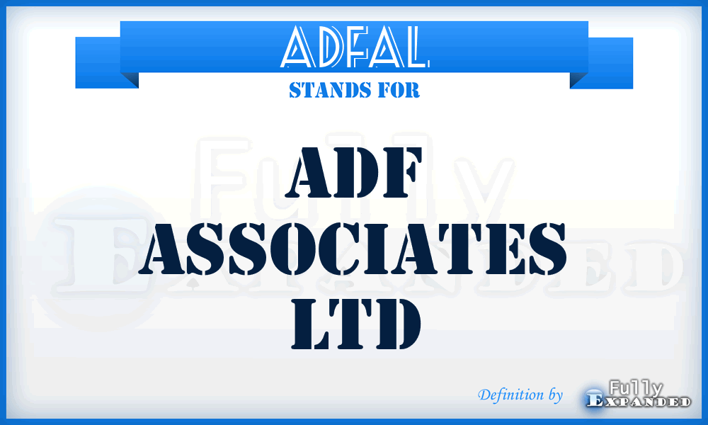 ADFAL - ADF Associates Ltd