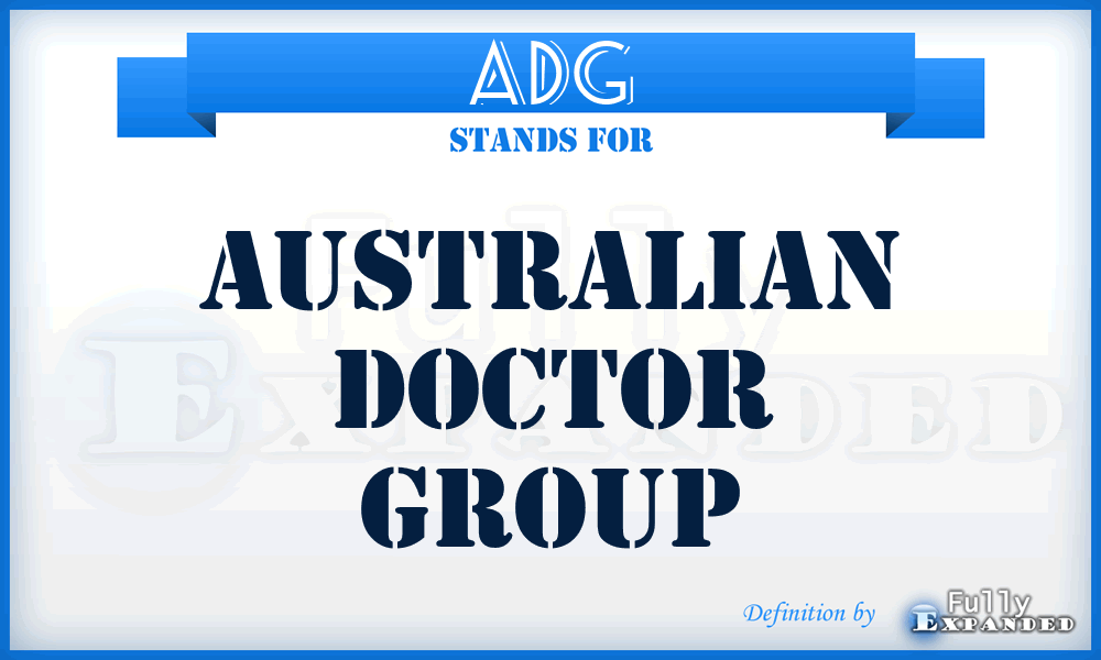 ADG - Australian Doctor Group