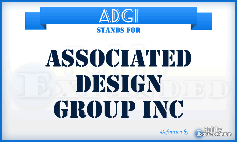ADGI - Associated Design Group Inc