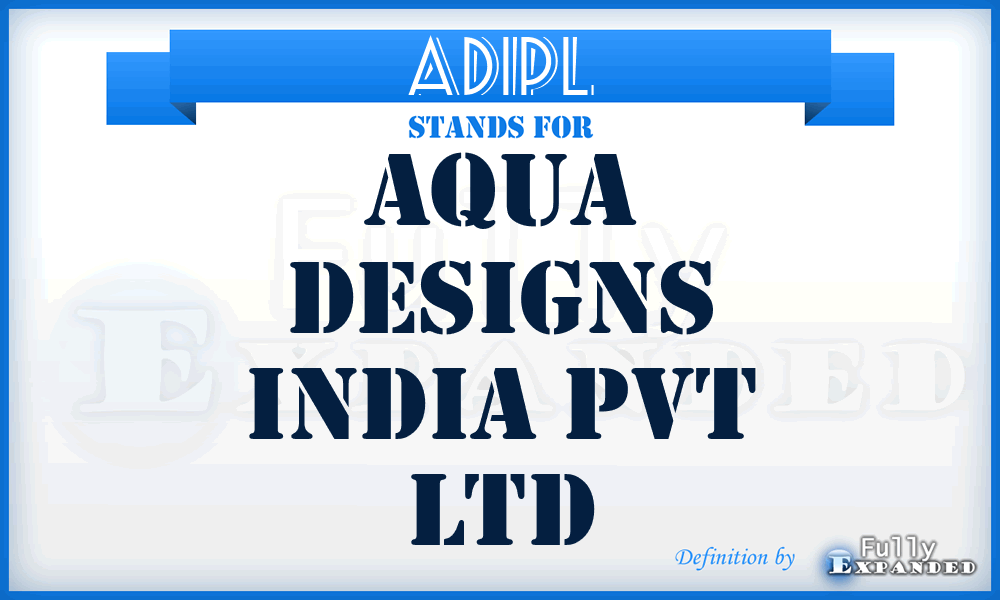 ADIPL - Aqua Designs India Pvt Ltd