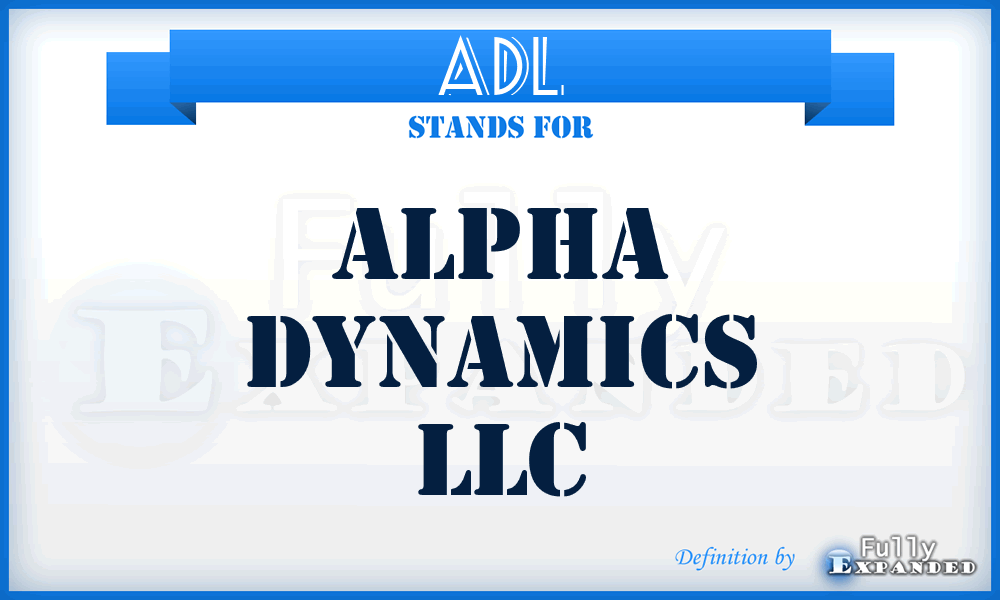 ADL - Alpha Dynamics LLC