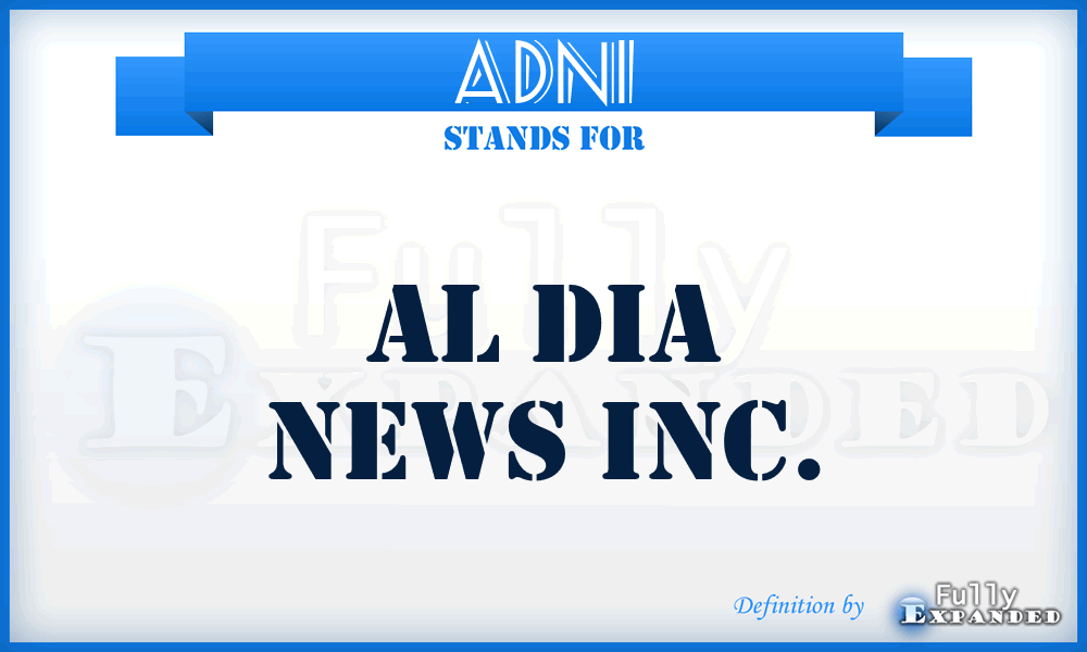 ADNI - Al Dia News Inc.