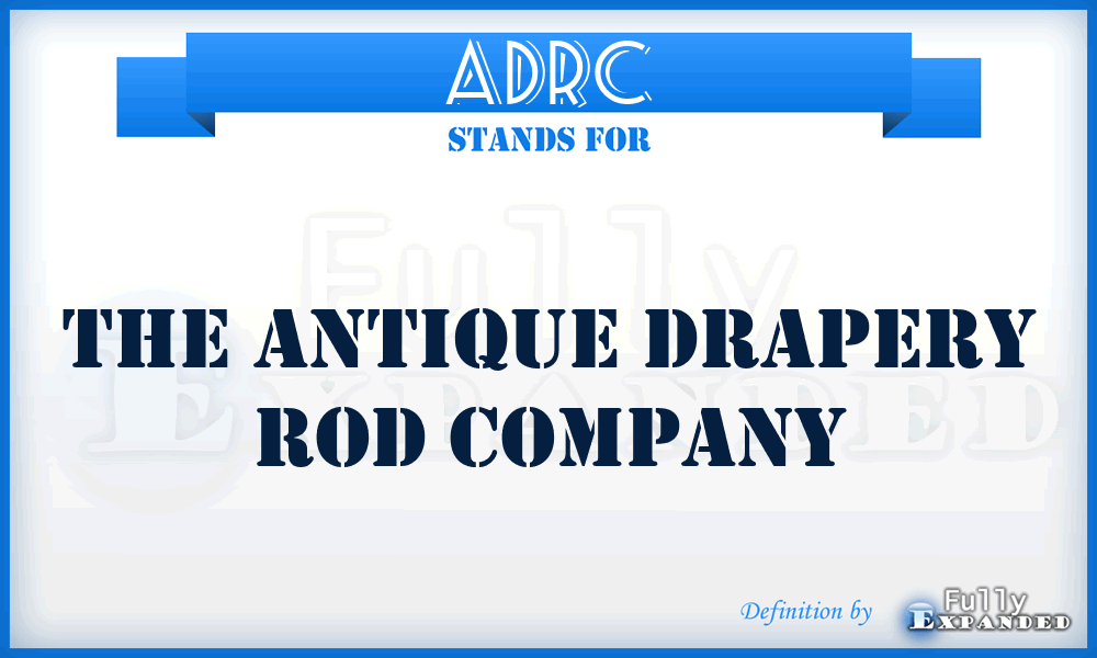 ADRC - The Antique Drapery Rod Company