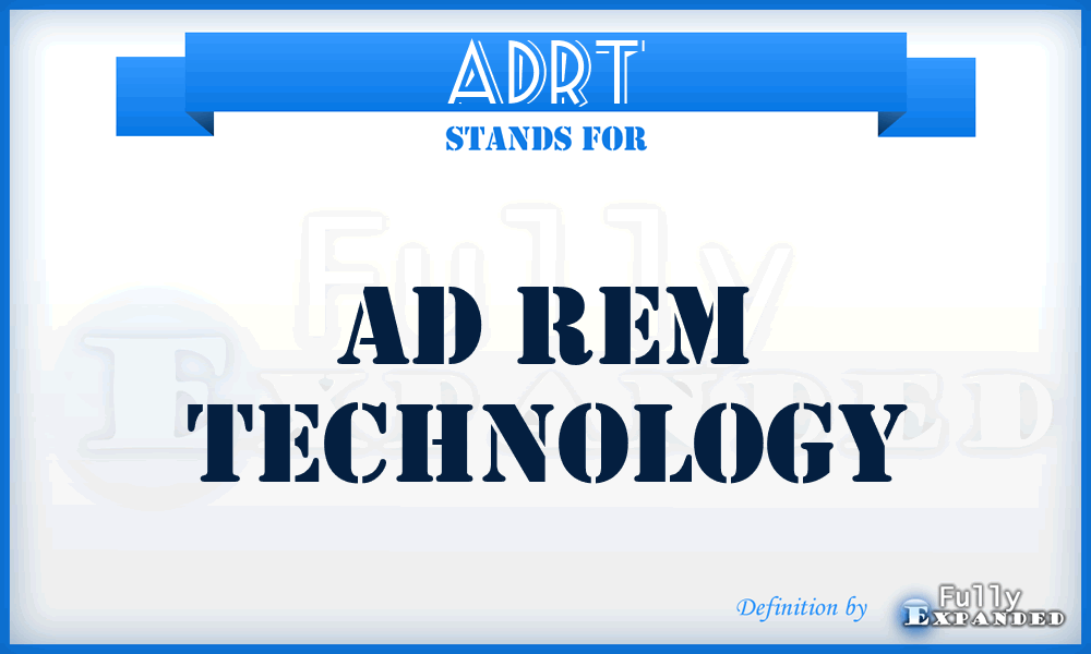 ADRT - AD Rem Technology