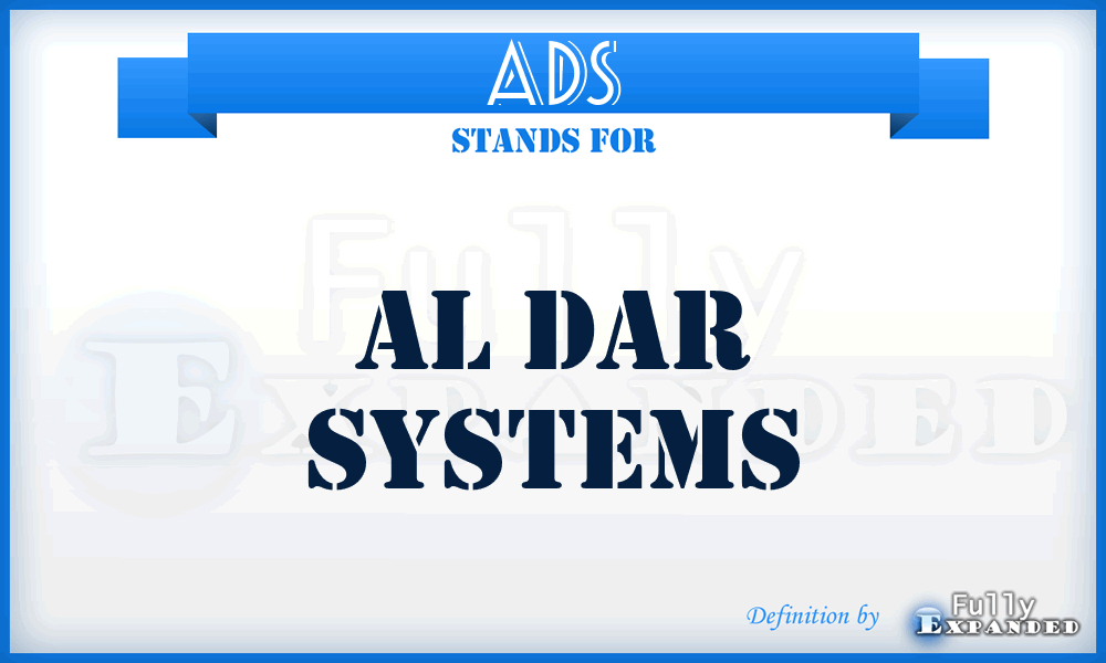 ADS - Al Dar Systems