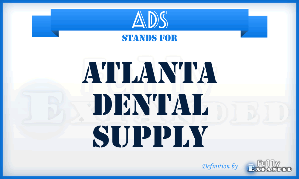 ADS - Atlanta Dental Supply