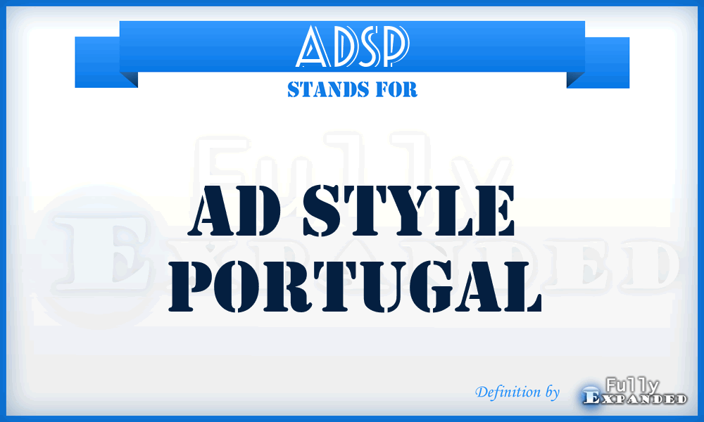 ADSP - AD Style Portugal