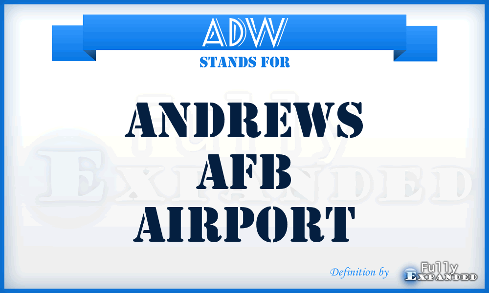 ADW - Andrews Afb airport
