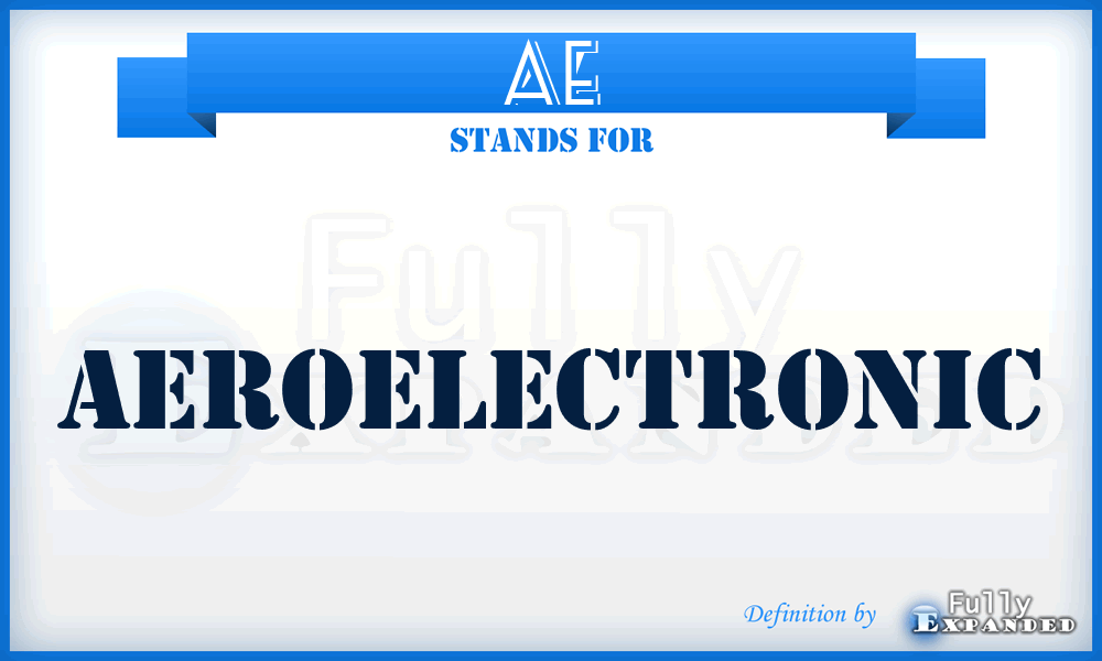 AE - aeroelectronic