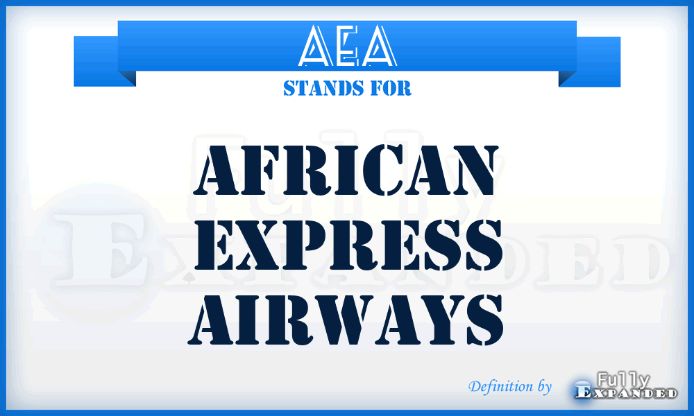 AEA - African Express Airways