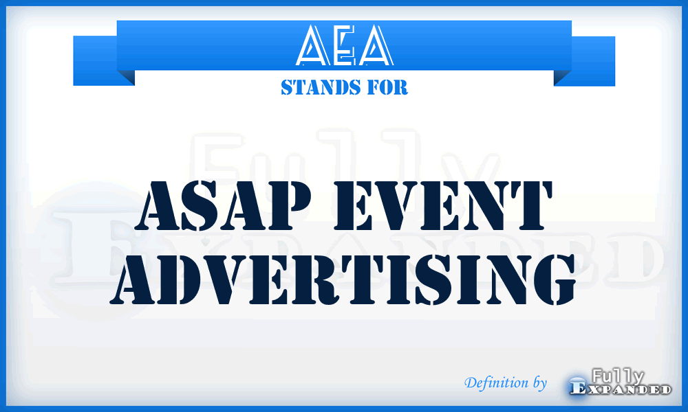 AEA - Asap Event Advertising