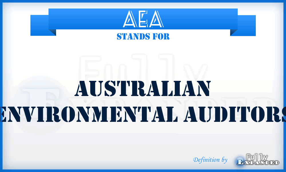 AEA - Australian Environmental Auditors