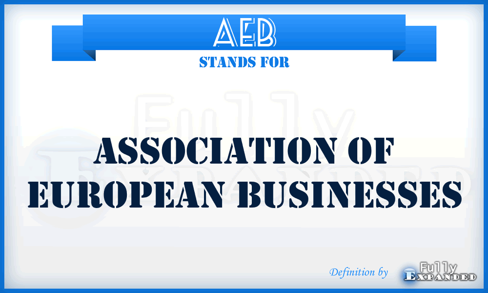 AEB - Association of European Businesses