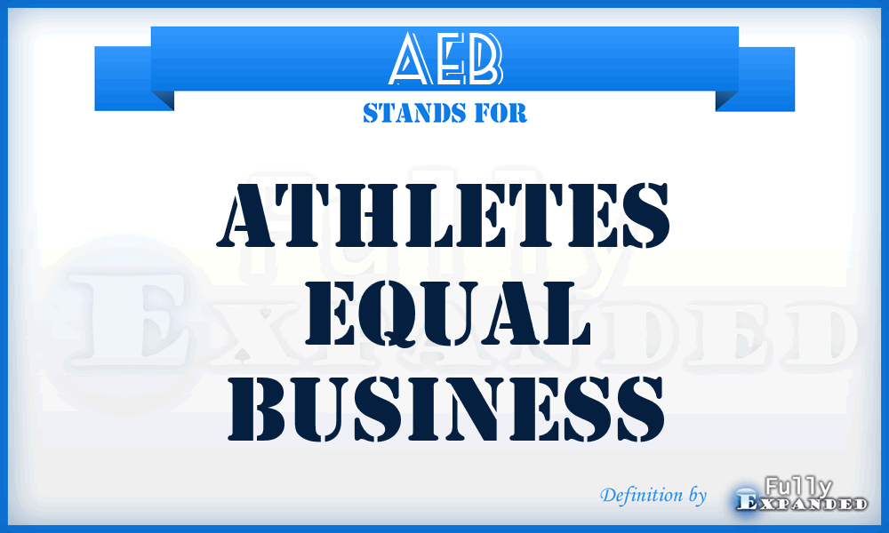 AEB - Athletes Equal Business