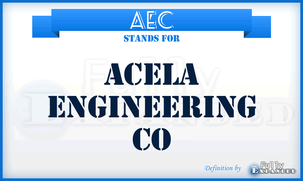 AEC - Acela Engineering Co