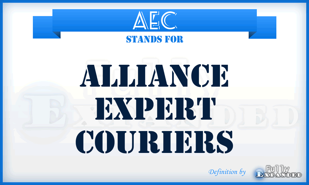 AEC - Alliance Expert Couriers