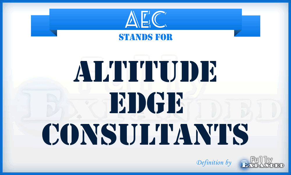 AEC - Altitude Edge Consultants