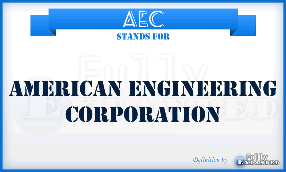 AEC - American Engineering Corporation