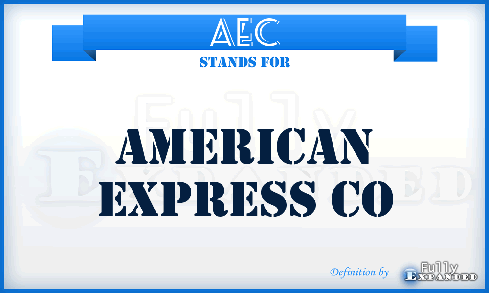 AEC - American Express Co