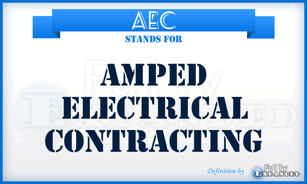 AEC - Amped Electrical Contracting