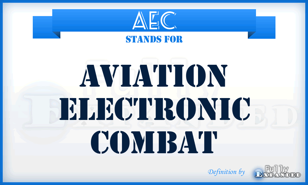 AEC - Aviation Electronic Combat