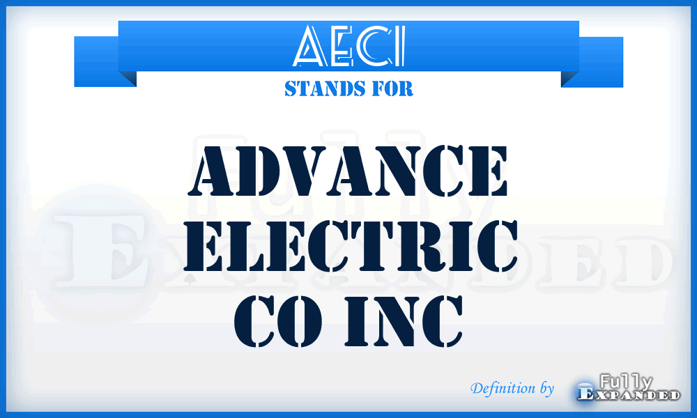 AECI - Advance Electric Co Inc