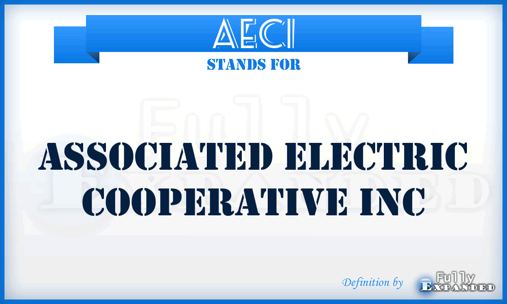 AECI - Associated Electric Cooperative Inc
