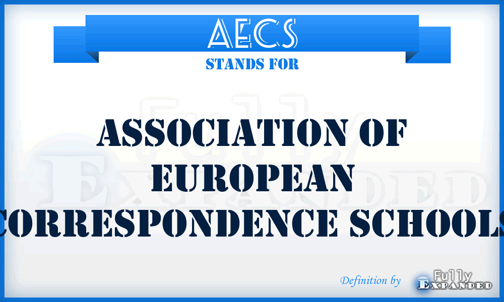 AECS - Association of European Correspondence Schools