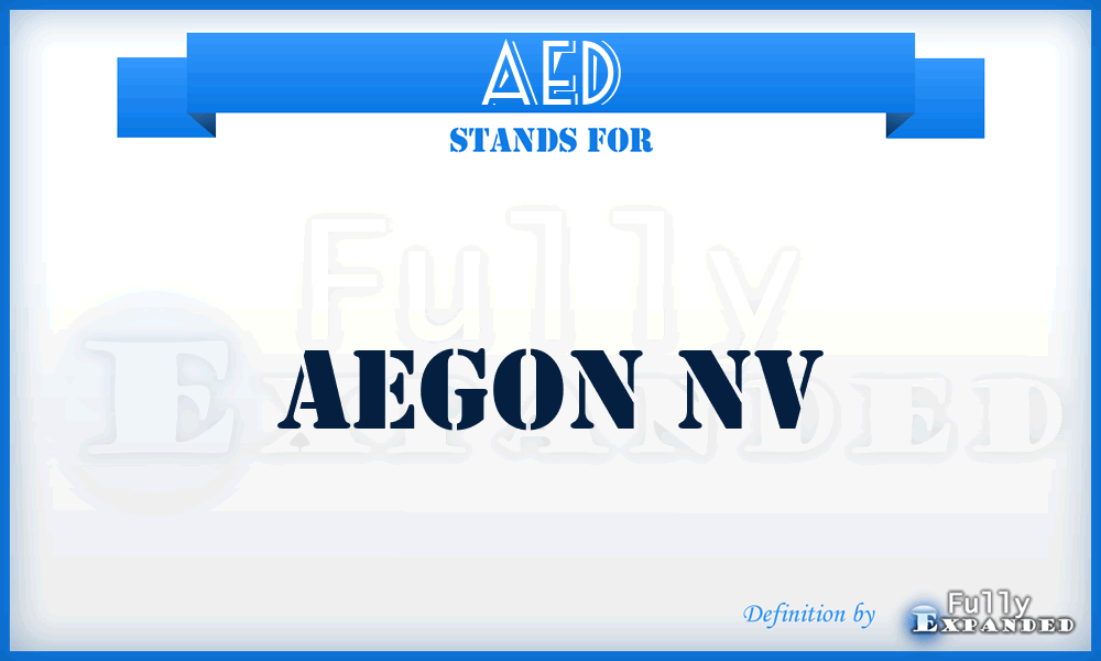 AED - Aegon NV